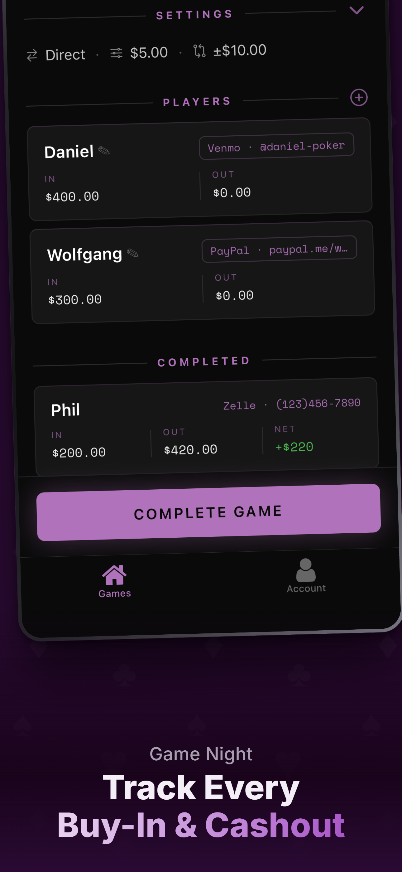 Cash Cage: Settle Poker Games screenshot 5