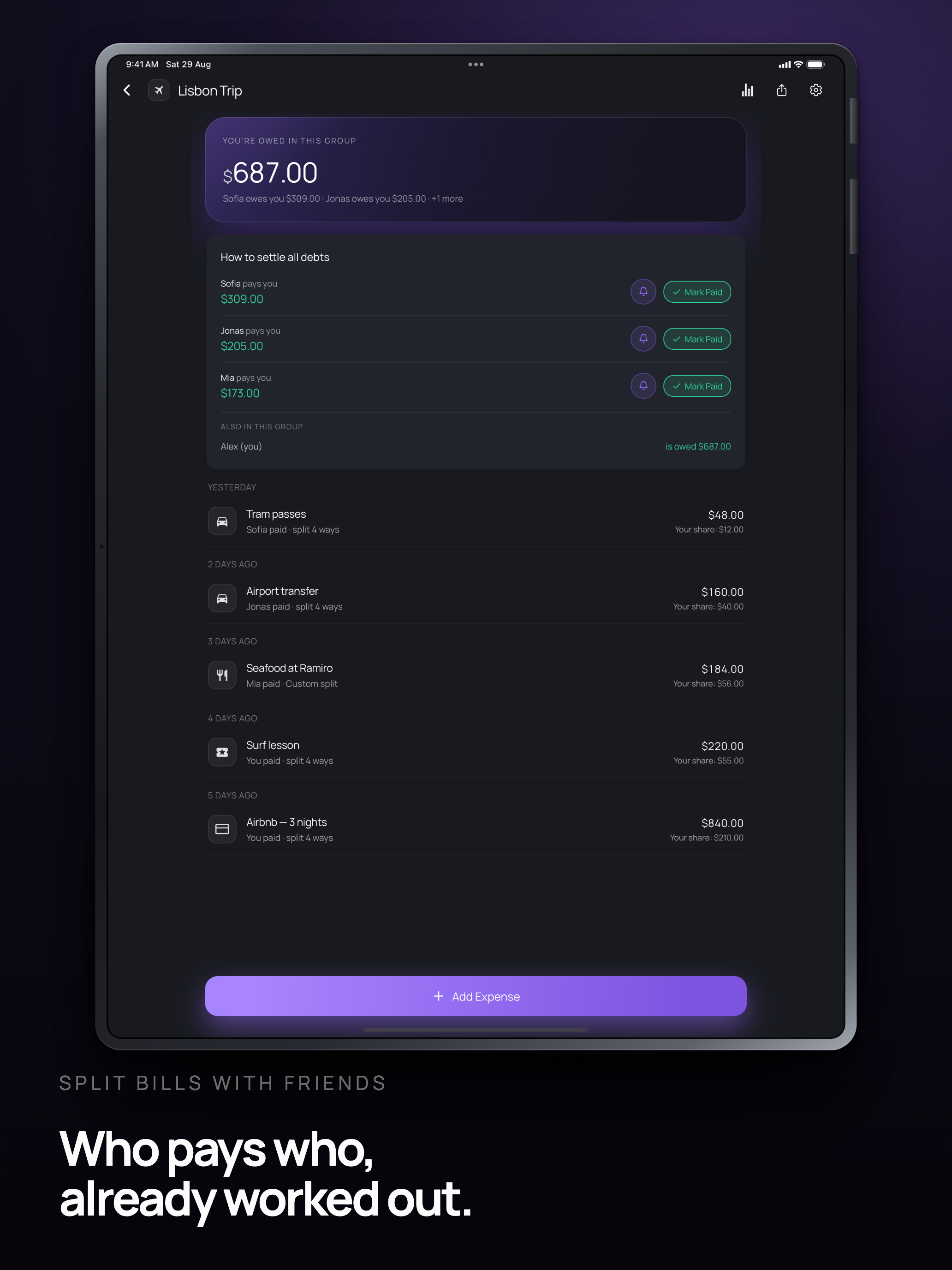 SuperSplit - Split Expenses screenshot 7