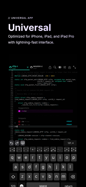 Buffer Editor - Code Editor Screenshot