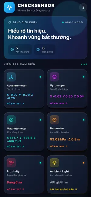 Test Cảm Biến screenshot 1