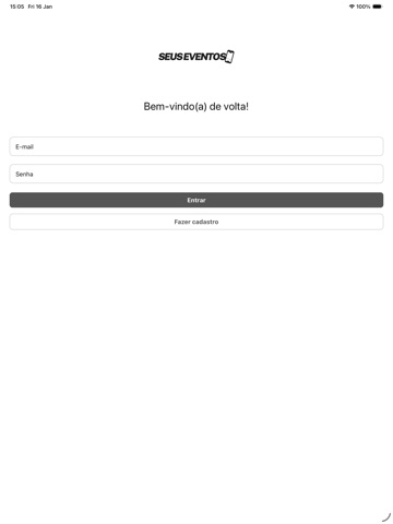 Seus Eventos iPad screenshot