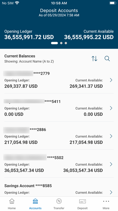 WTB Business Digital Banking Screenshot