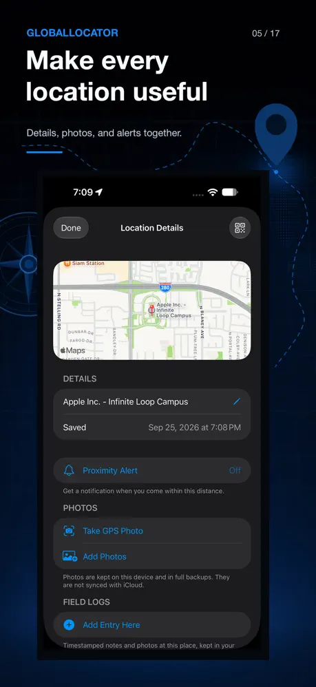 Global Locator on iPhone — screenshot 4