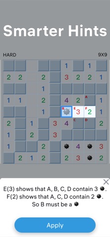 Mine Clues: Logic Puzzles iPhone screenshot