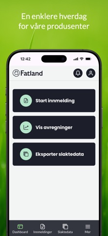 Mitt Fatland app screenshot