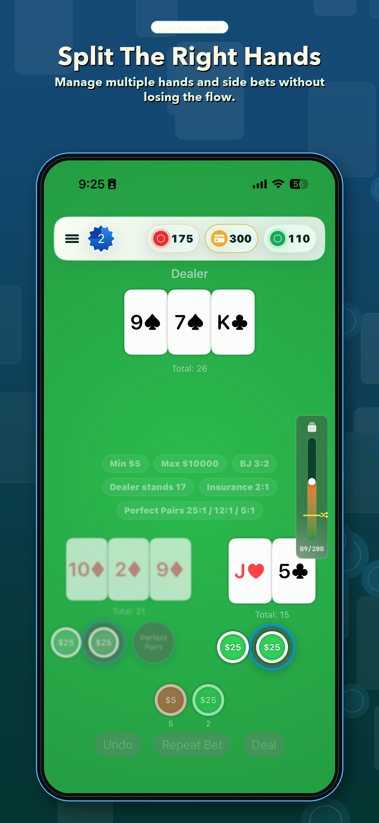 Casino Trainer: Blackjack 21 screenshot 3