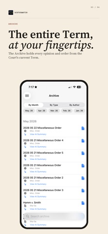 SCOTUSWatch screenshot