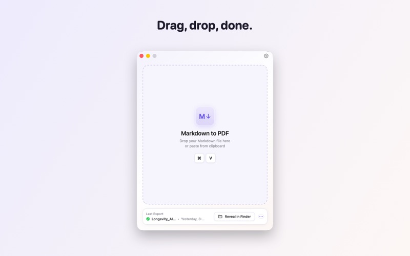 MD to PDF Converter screenshot