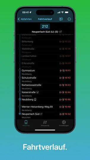 Screenshot von Bahnfinder auf dem iPhone 3