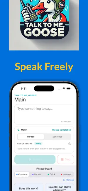 Talk to Me, Goose! screenshot 1