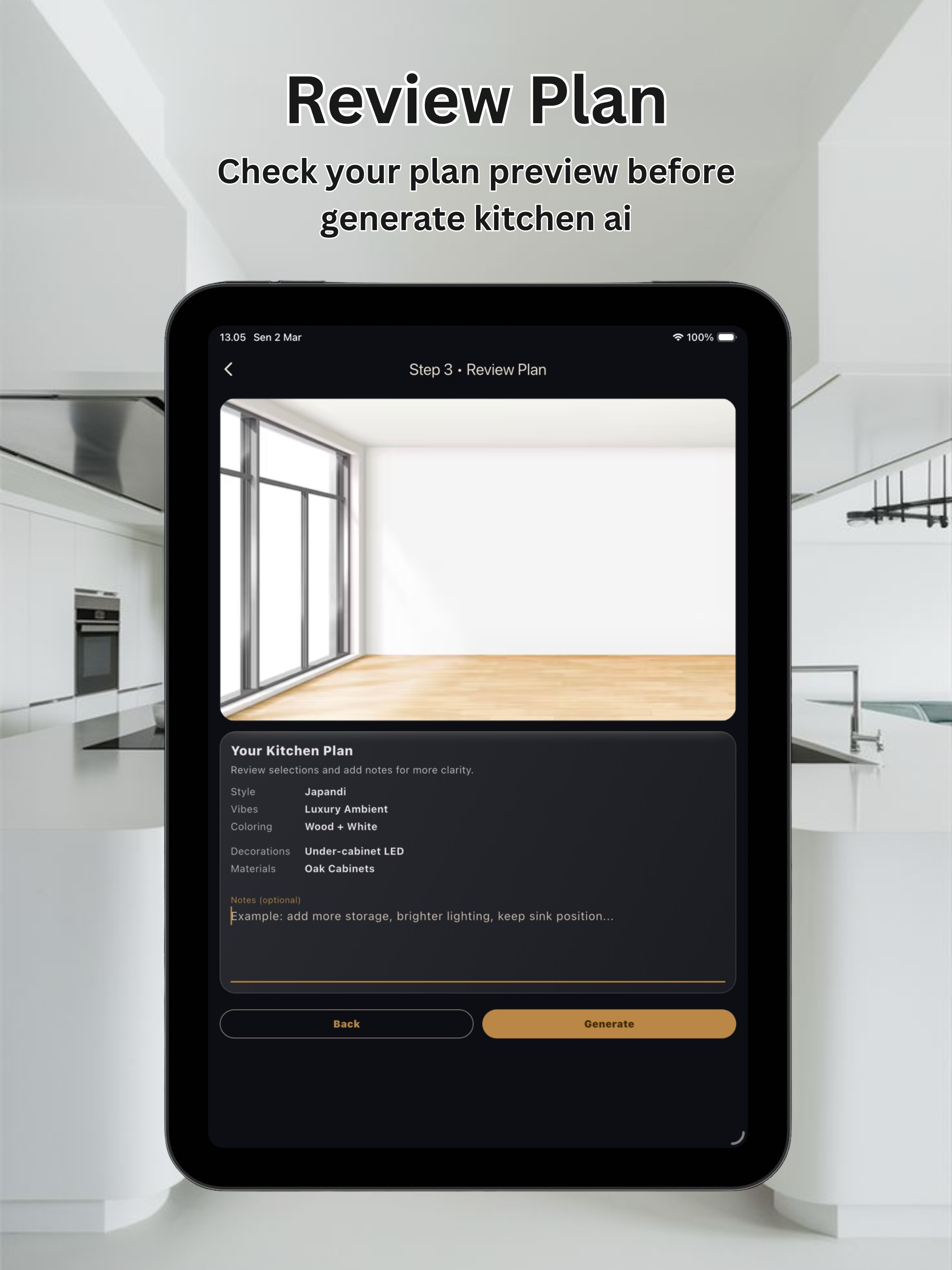 AI Kitchen Decorations Room
