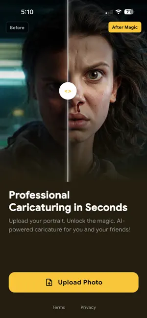 AI caricature screenshot 2