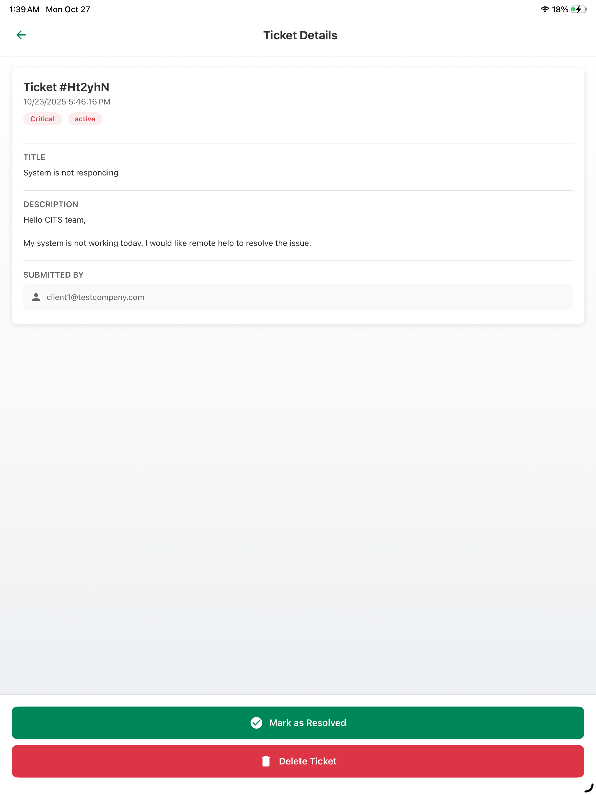 CITS Support Portal