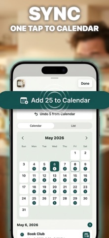 Fridge2Cal - Calendar Sync iPhone screenshot