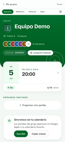alPartido: Partidos de Fútbol screenshot
