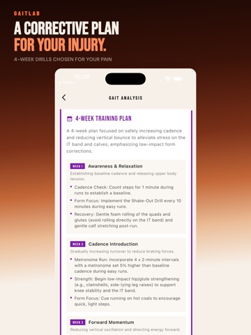 GaitLab Coach: Run Pain-Free iPad screenshot