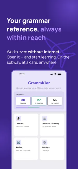 GrammKlar: German Grammar screenshot 2