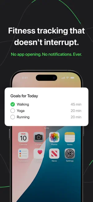 Synto: Fitness Widget Tracker screenshot 1