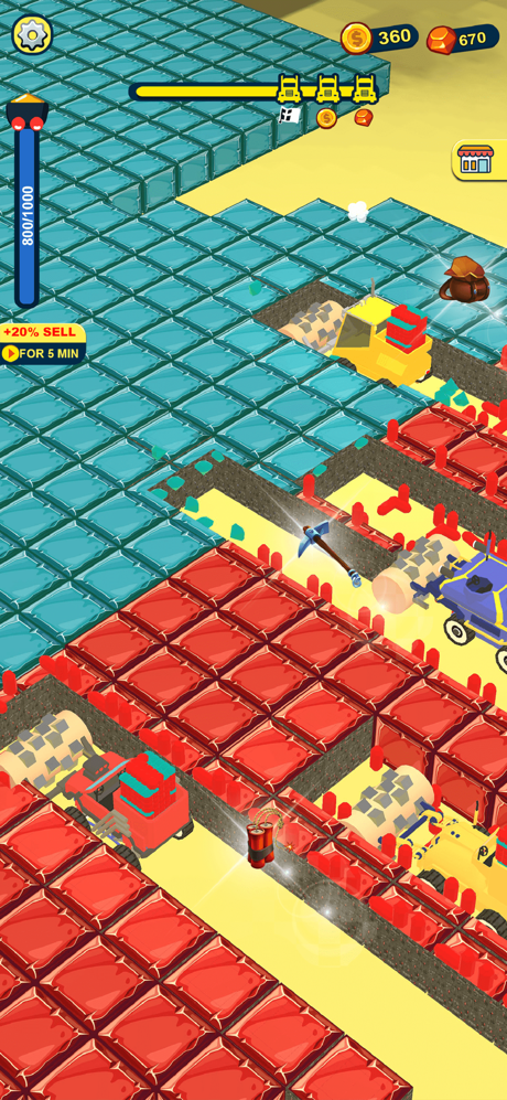 Gem Miner 3D: Digging Games screenshot 2