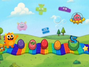 Kids Monster Math Learn Games iPad screenshot