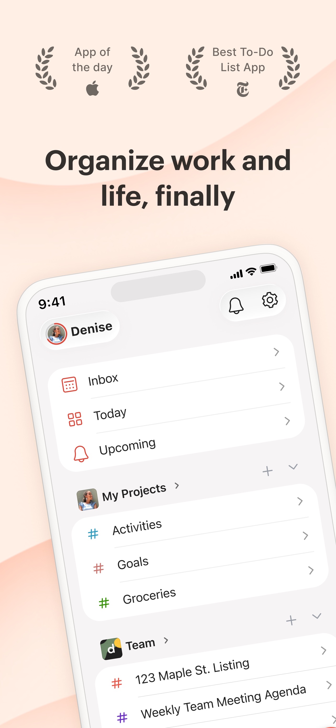 Todoist: To Do List & Calendar 스크린샷 1