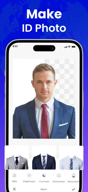 ID Photo・ Passport Photo maker iPhone screenshot 2