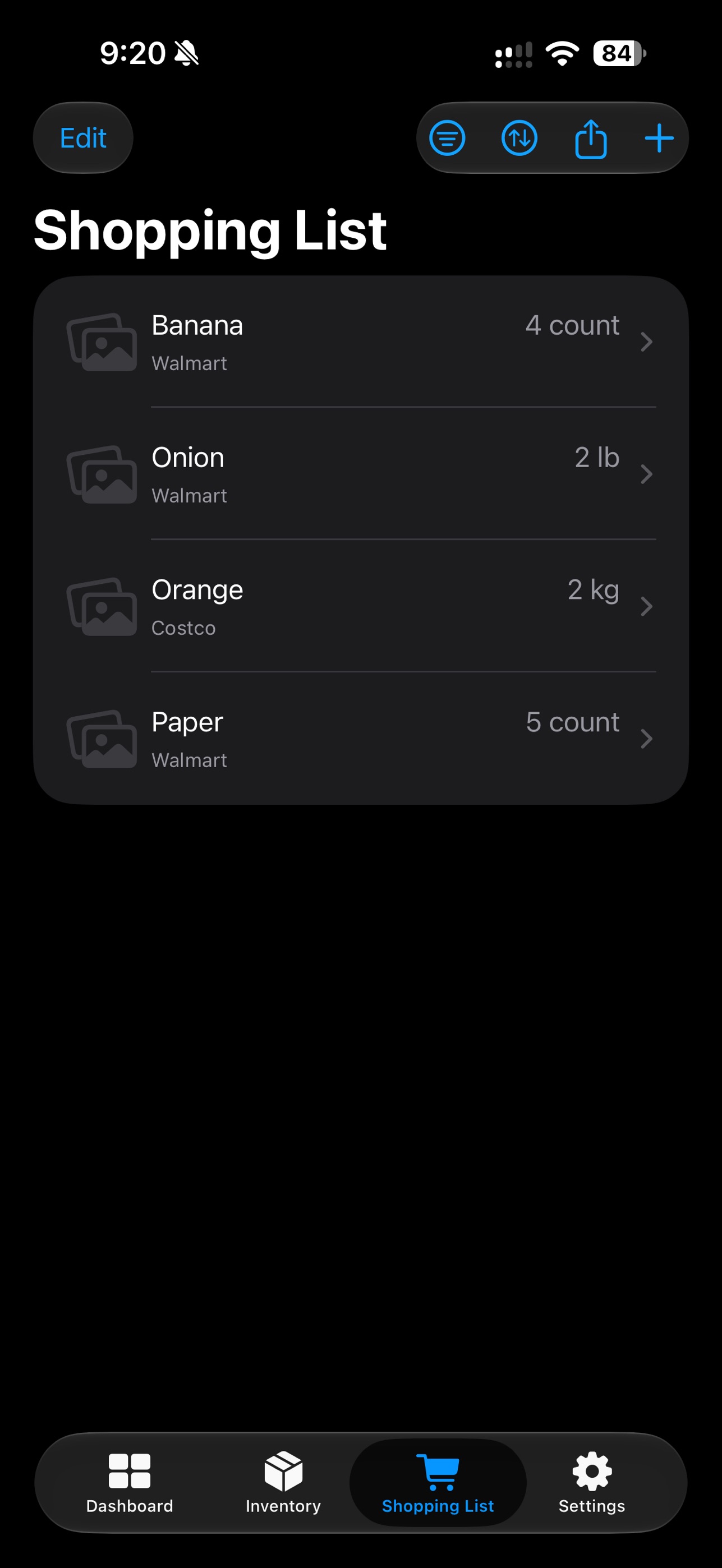 Screenshot 6 of Home Inventory & Shopping List