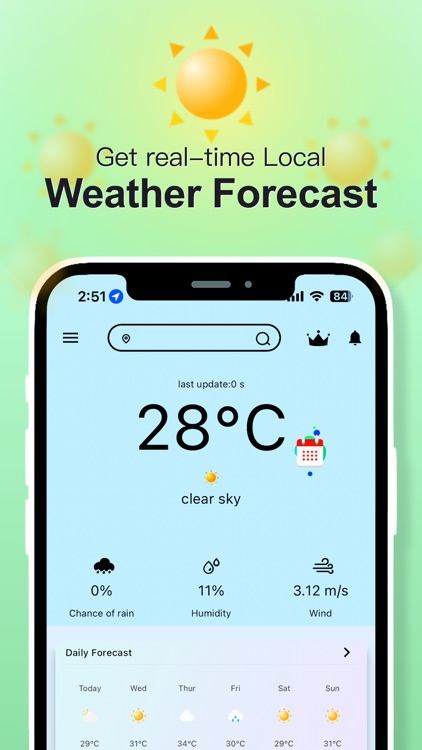 Local Weather warning & Radar