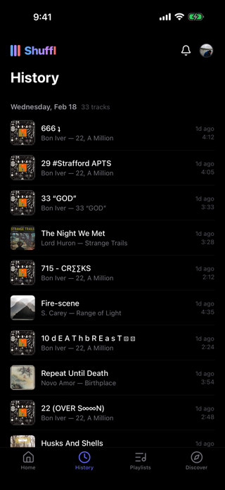 shuffl.fm Screenshot 2 of 4