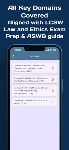 LCSW Clinical Exam Prep iPhone screenshot