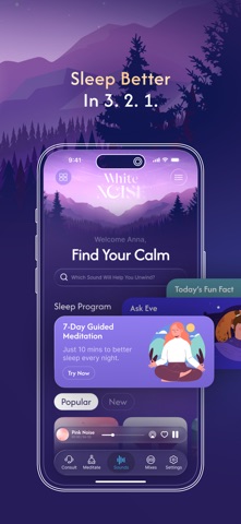 White Noise ASMR Sleep Sounds iPhone screenshot