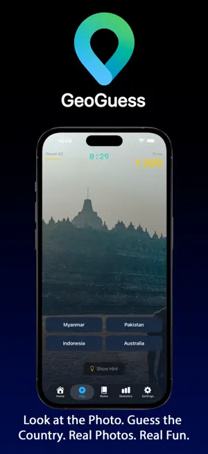 GeoGuess - World Map Quiz Game screenshot 1