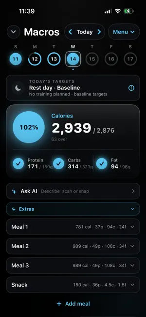 Rayne Fitness Tracking screenshot 4