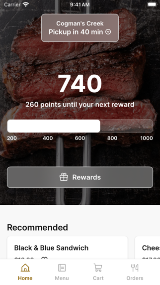 Cogman’s Creek iPhone screenshot 1 - Food & Drink app