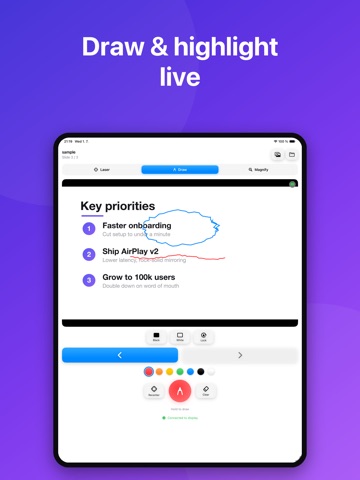 Presenter Remote: Slides & TV iPad screenshot