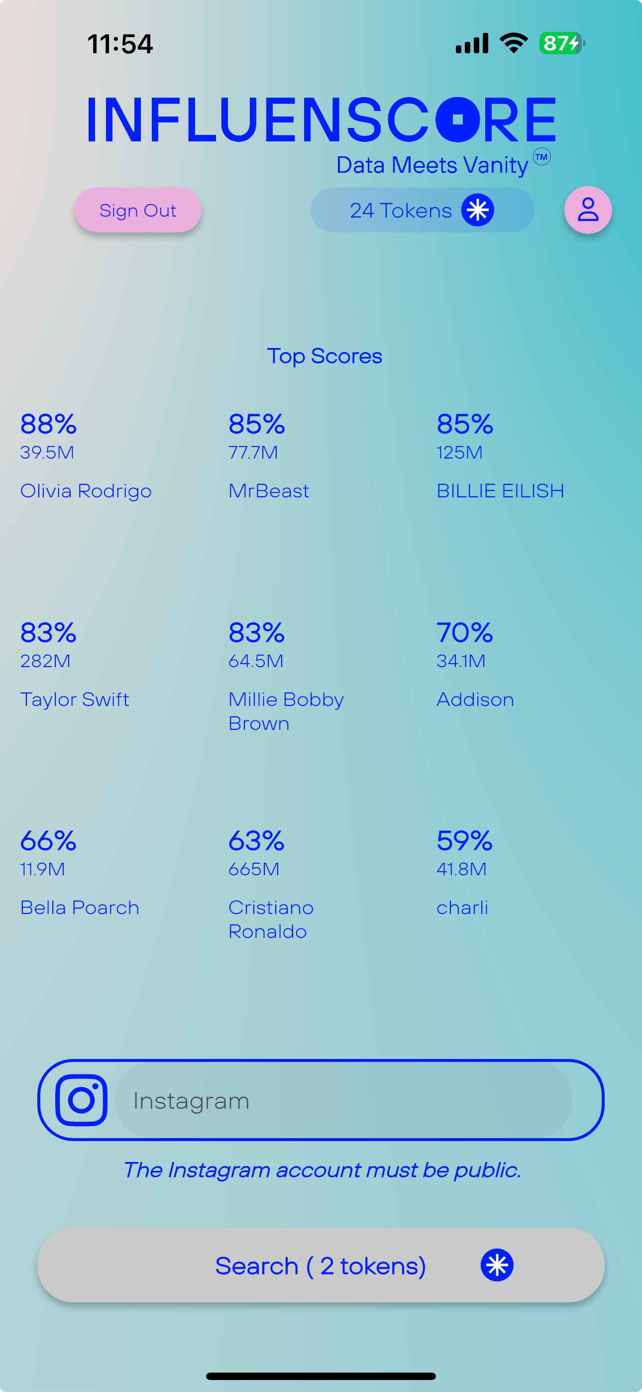 Influenscore screenshot 4
