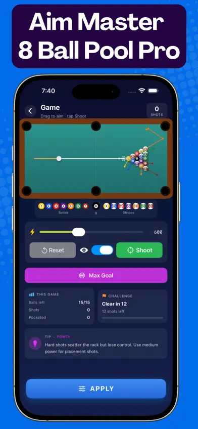 Aim Master 8 Ball Pool Pro screenshot 1
