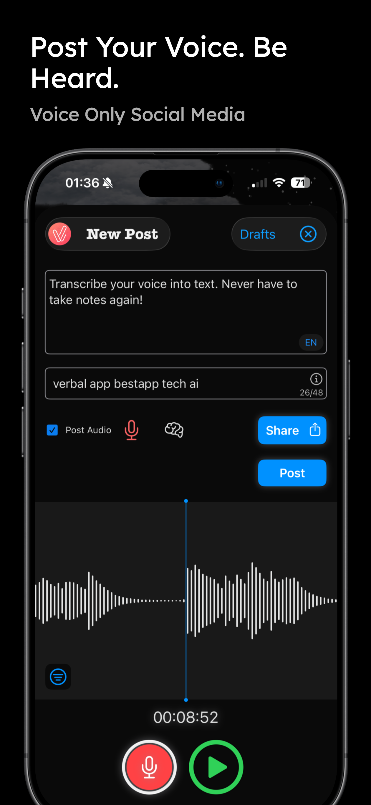Verbal: Audio Social Media screenshot 2