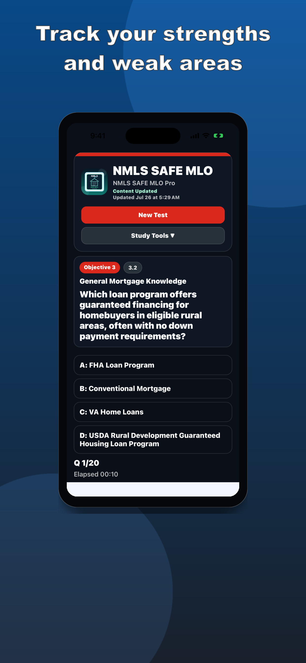NMLS SAFE MLO Practice Test screenshot 7