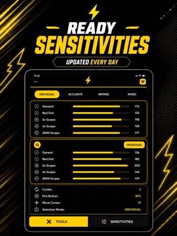 SensiLag FF Sensitivity Pro iPad screenshot