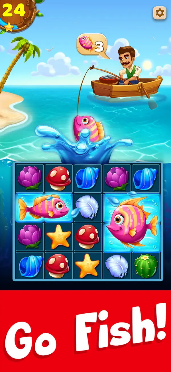 Screenshot #1 pour Tropic Trouble Match 3 Builder