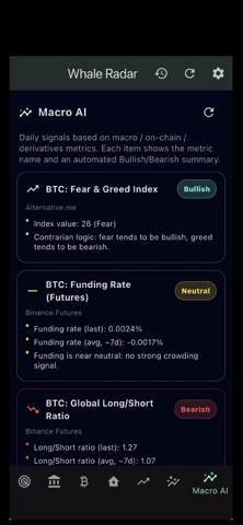 WhaleRadar screenshot