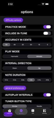 Flat or Sharp iPhone screenshot