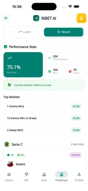 RiBET AI – Footbal Predictions screenshot 4