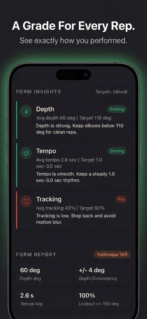 Pushup AI: Form & Rep Counter - Health & Fitness App | MWM