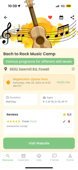 Find My Summer Camp screenshot 1