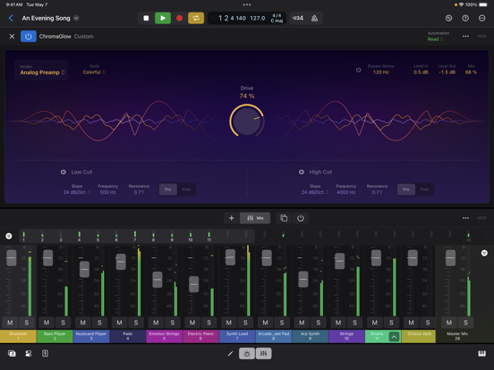 Logic Pro для iPad Screenshots