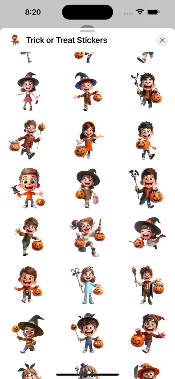 Screenshot #2 pour Trick or Treat Stickers