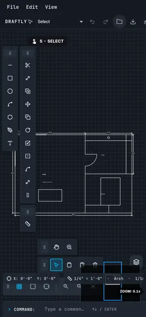 Draftly CAD screenshot 1