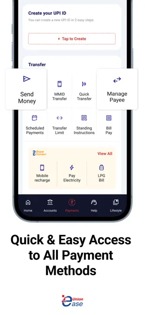 Union ease - Mobile Banking iPhone screenshot 2